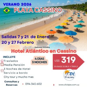 VERANO 2026 PLAYA CASSINO