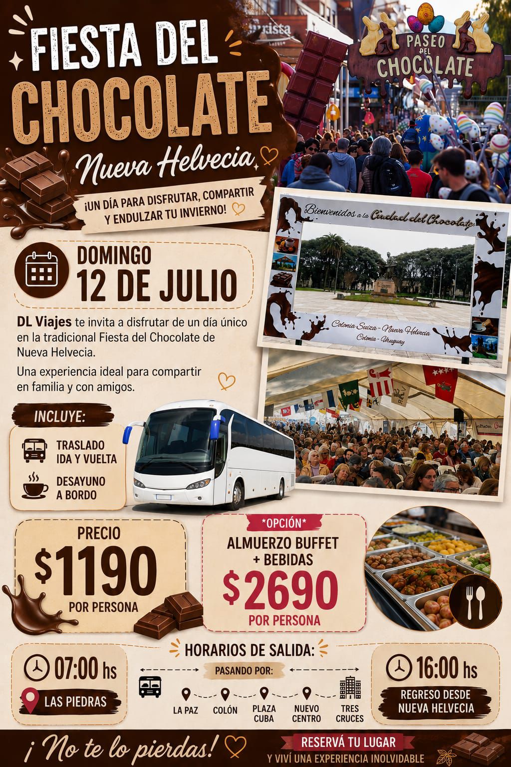 🍫✨ FIESTA DEL CHOCOLATE – NUEVA HELVECIA ✨🍫